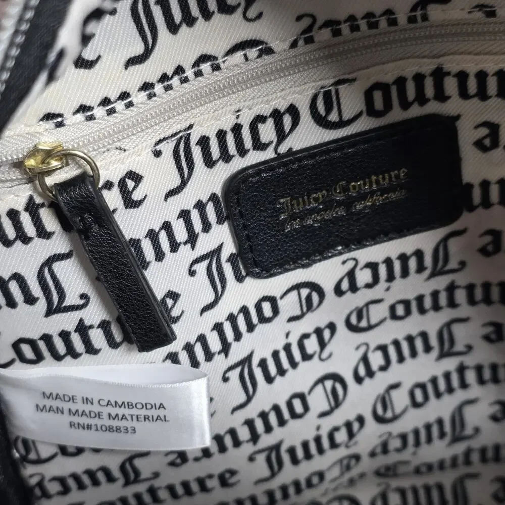 JUICY COUTURE Pretty Rose Rosie Floral Pink MINI Backpack Bag Front pouch